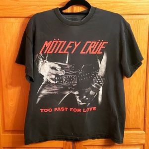 Vintage Motley Crue To Fast For Love tshirt